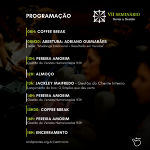 programação completa VII Seminário Gente e Gestão