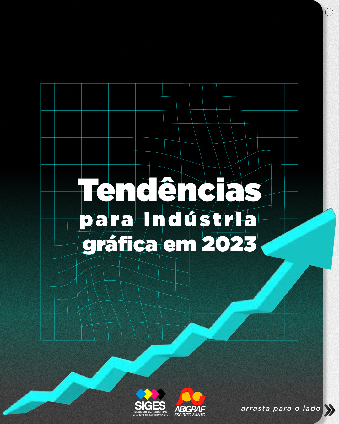 vetor para cima mostrando tendências gráficas